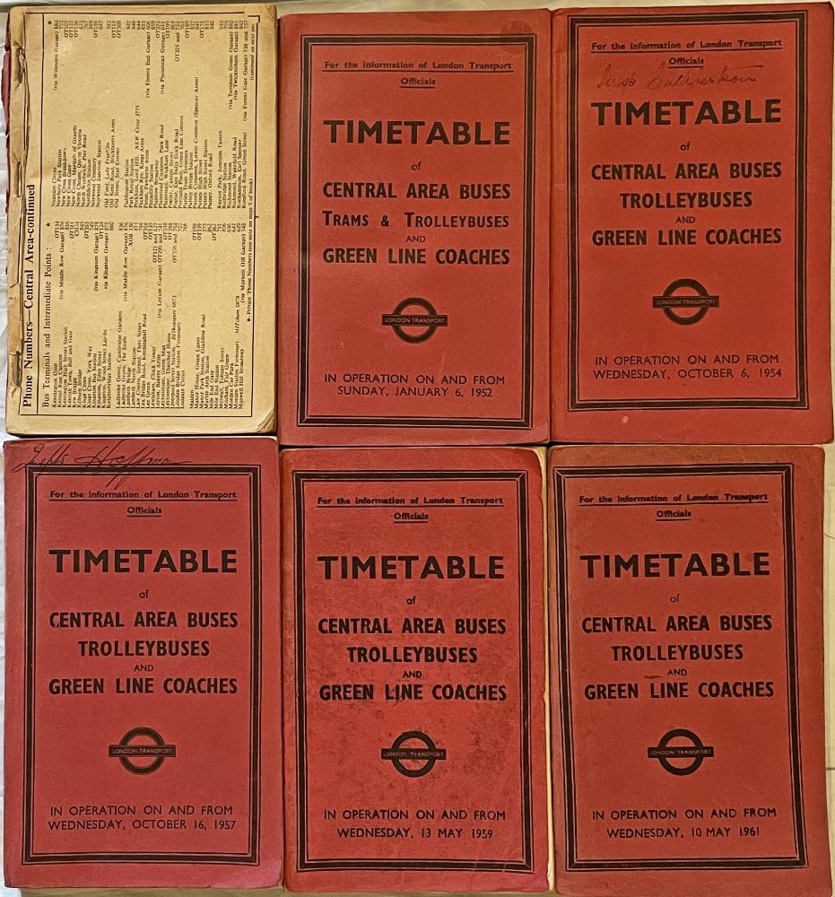 A sale of Underground, Railwayana, Bus, Tram & Trolleybus Collectables & Memorabilia