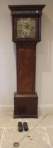 A George III oak and mahogany cross banded eight day longcase clock, signed Samuel Wright,