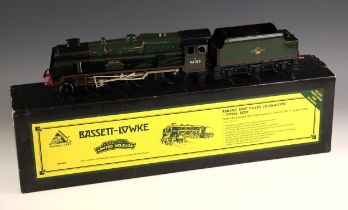 A Bassett-Lowke 'O' gauge electrically powered model railway locomotive and tender, 'Rebuilt Scot