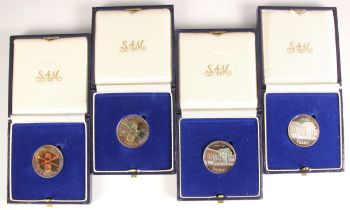Four South African commemorative issue 1 Rand coins, dated 1985, celebrating the 75th Anniversary of