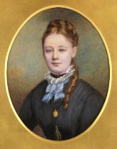 English school (late 19th century/early 20th century), An oval bust length portrait of a young