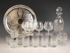 A selection of Waterford Crystal in the 'Lismore' pattern, to include: four brandy balloon