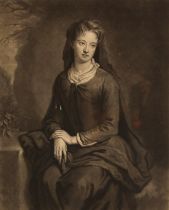 After Sir Godfrey Kneller (German/British, 1646-1723), A three quarter length portrait of Frances