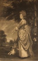 After Sir Joshua Reynolds (British, 1723-1792), A full length portrait of Emily Mary, Countess Of