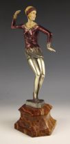 Manner of Johann Ferdinand Philipp Preiss (German, 1882-1943), a cast resin and cold painted metal
