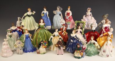 A collection of Royal Doulton figures, 20th century and later, to include: 'Irish Charm', 22.5cm