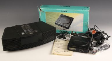 A Bose 'Wave Radio/CD', with a Sony Discman D22 in original box with instruction manual