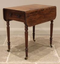 A mahogany Pembroke table, in the manner of Gillows, early 19th century, the rectangular hinged