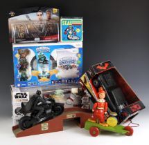 A Star Wars The Mandalorian 'Grogu And Hover Pram' in original box, with a Skylanders 'Spyro's