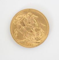A George V full sovereign, dated 1911, 8gms