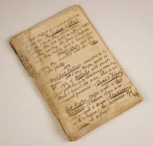 A Victorian manuscript handwritten in black ink, containing notes from various sources regarding the