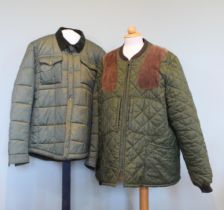 A Barbour International quilted workers shirt jacket from the 'Steve McQueen' collection, Size M,