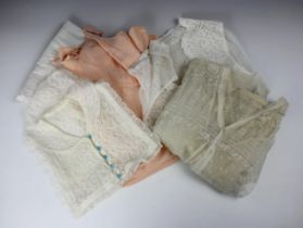 A 1940s peach cami knickers labelled Kayser Bondor with CC41 label, size 36inch, with two lace and