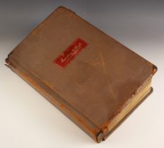 A fabric sample book for 'According To Hoyle', late 19th or early 20th century, the large format