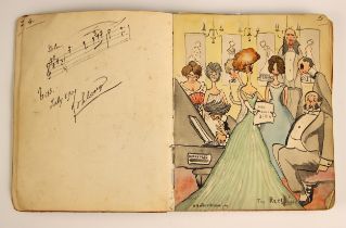 An autograph book compiled by Ida Redfern (inscribed by him and dated 1909 to front free