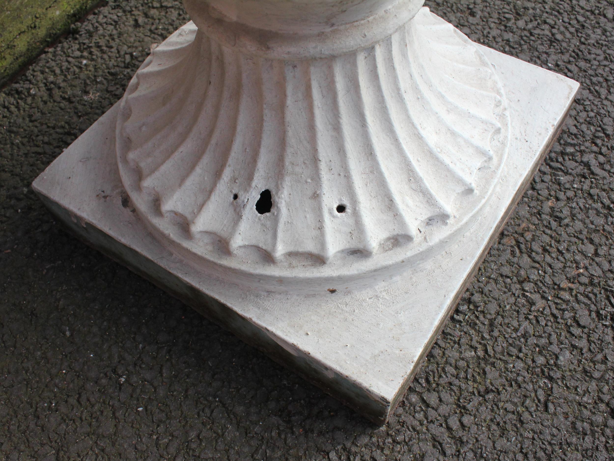 A Victorian cast iron campana urn in the manner of Andrew Handyside, of typical form, the - Image 4 of 4