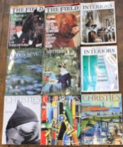 A quantity of CHRISTIE'S magazine, SOTHEBY'S PREVIEW magazine, THE WORLD OF INTERIORS magazine,