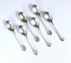 A set of six George V silver Lily pattern teaspoons, Atkin Brothers, Sheffield 1922, of typical