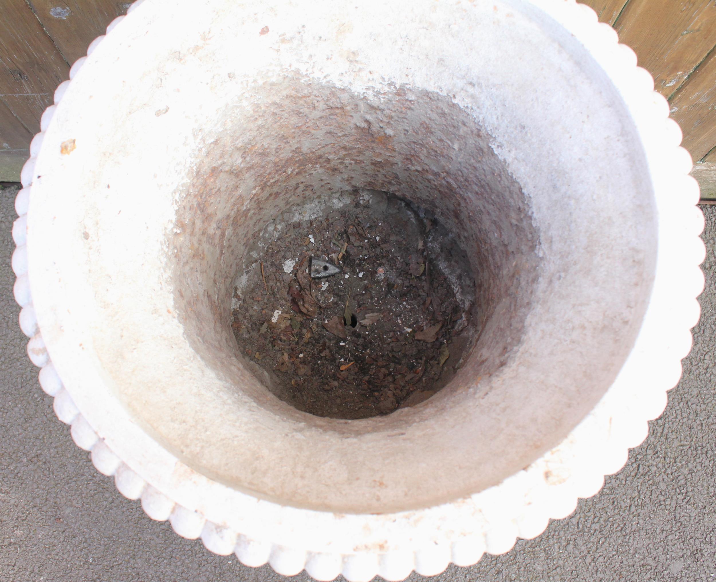 A Victorian cast iron campana urn in the manner of Andrew Handyside, of typical form, the - Image 3 of 4