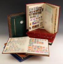 A very large World-wide collection of stamps housed in seventeen stock books (NB four empty),
