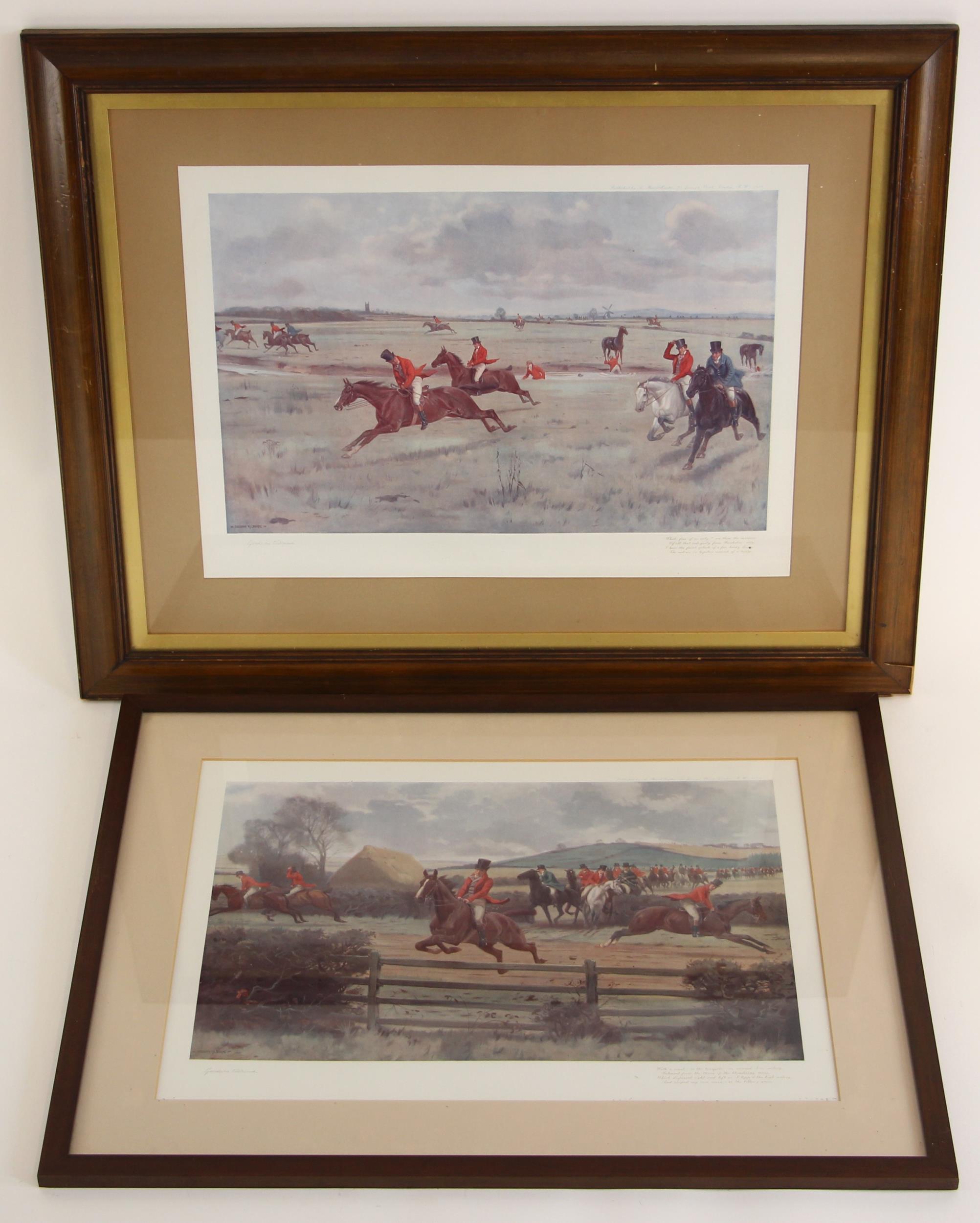 After George Goodwin Kilburne (British, 1839-1924), Five hunting scenes, Prints on paper, - Image 3 of 4