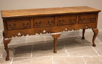 A honey oak dresser base, in the Georgian style, by Oakwood of Chester, late 20th/early 21st