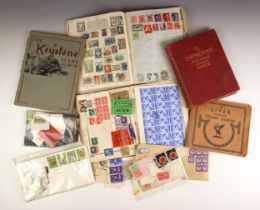 A World stamp collection in a number of small albums and packets, mixed condition, noted: two rare