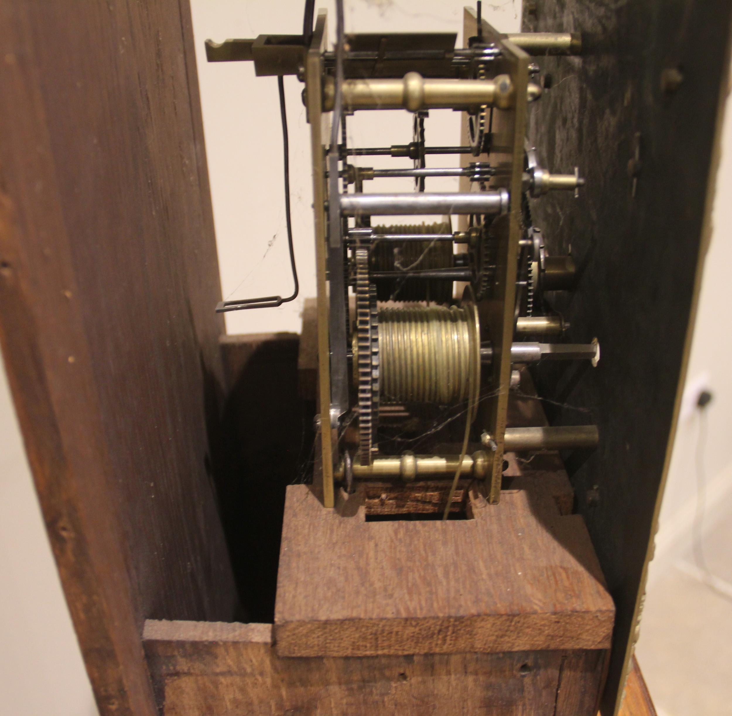 An 18th century and later walnut longcase 'Grandmother' clock, signed John Read, Bishops - Image 3 of 3