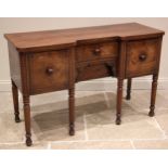 An early 19th century Welsh mahogany sideboard, in the manner of David Morley, Carmarthen, of
