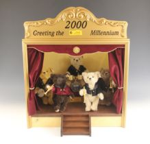 A limited edition Steiff 'Millennium Band', numbered 1044 of 2000, comprising five jazz playing