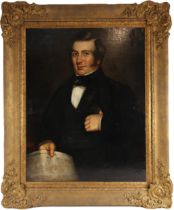 English school (mid 19th century), A half length portrait of William Wright of Hapsford Hall (d.