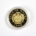 Elizabeth II (1952-2022), Nauru $50 gold coin, 1998, proof, Queen Elizabeth The Queen Mother,