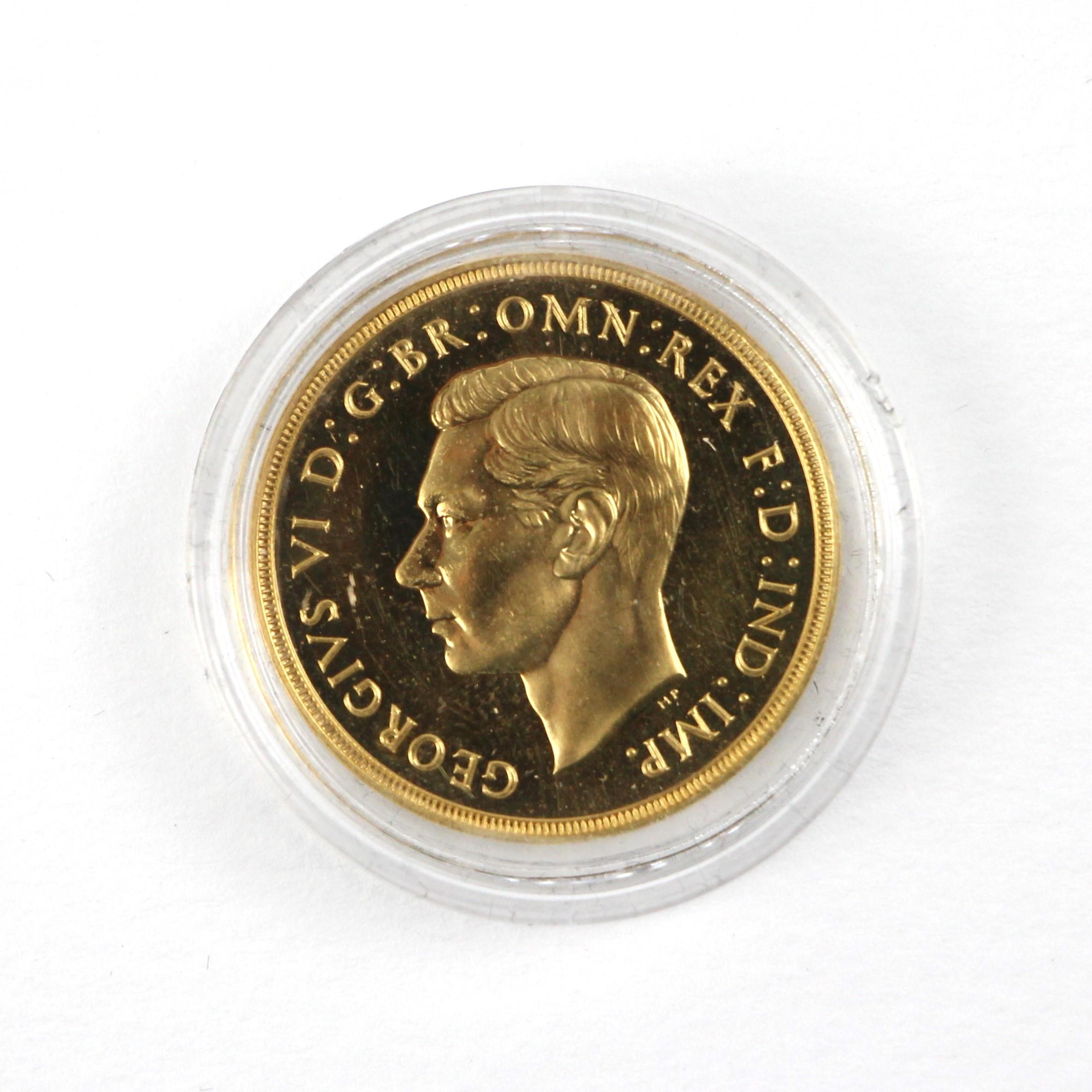 George VI (1936-1952), £2 Double Sovereign, 1937, Coronation Year Proof, London Mint, St George - Image 2 of 3