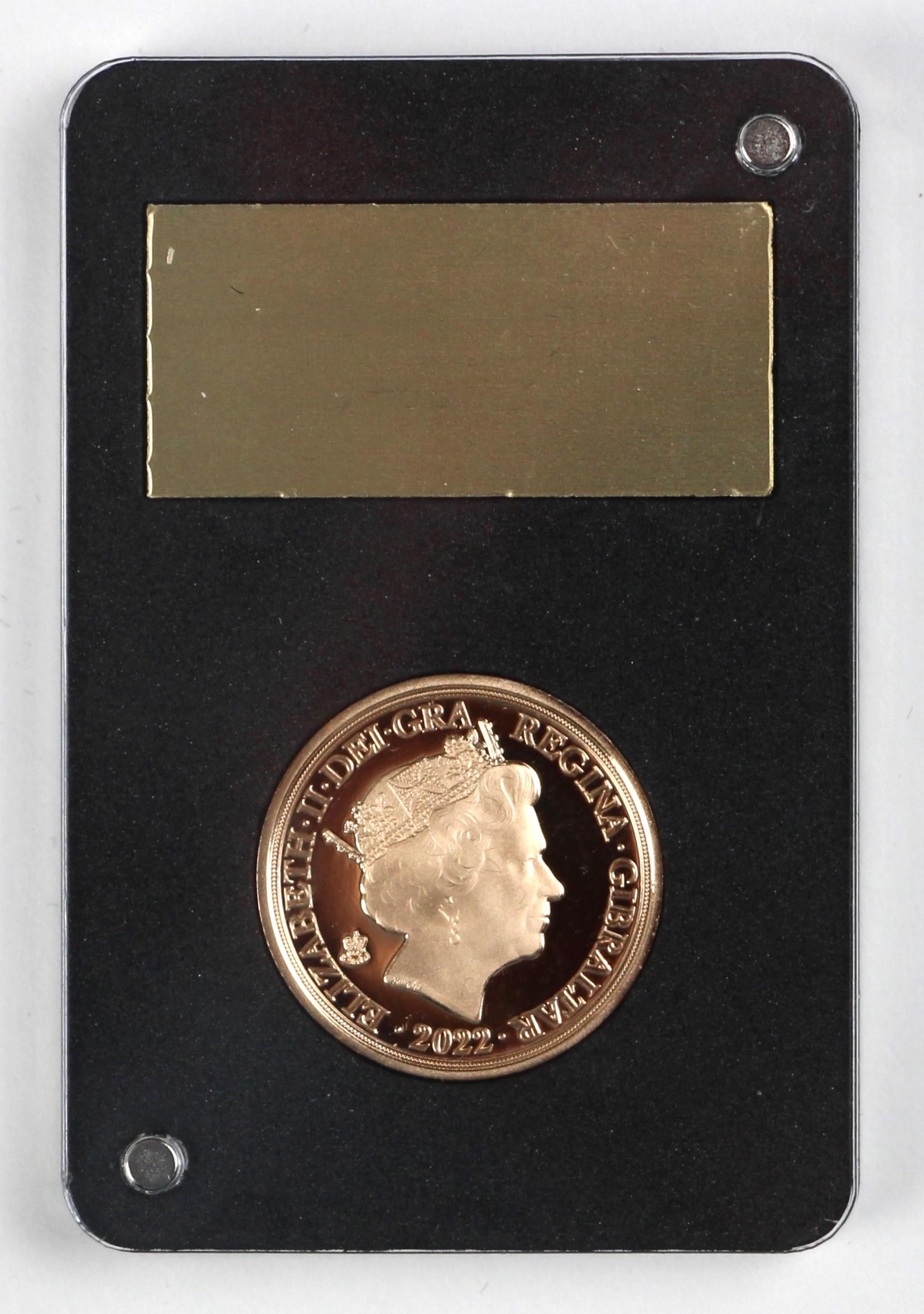 Elizabeth II (1952-2022), Full Sovereign, 2022, Our Sovereign Remembered Proof, Gibraltar, Fifth - Image 2 of 3