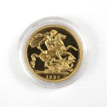 George VI (1936-1952), £2 Double Sovereign, 1937, Coronation Year Proof, London Mint, St George