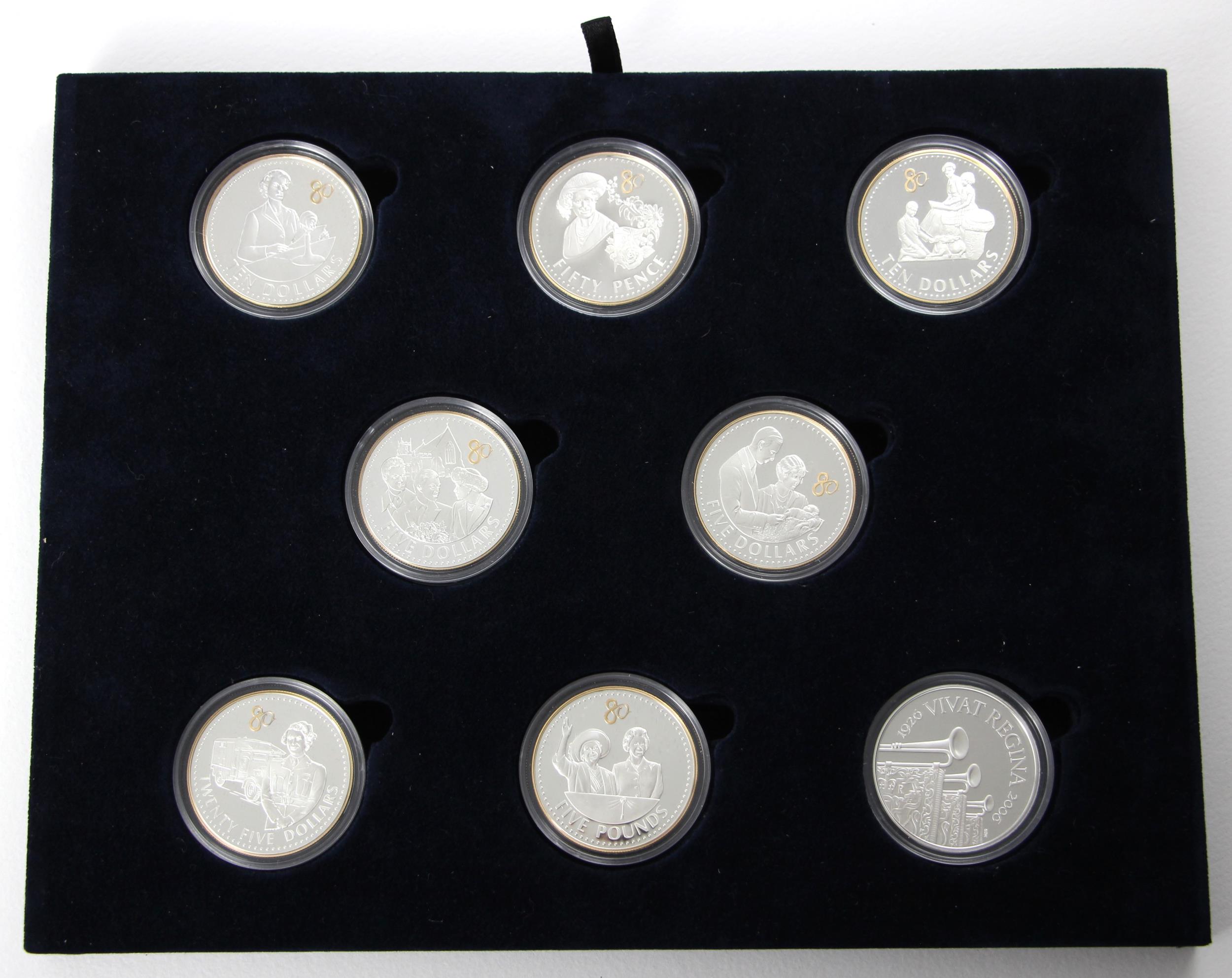 Elizabeth II (1952-2022), The 80th Birthday Silver Proof Coin Collection, 2006, comprising: