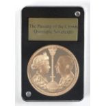 Elizabeth II (1952-2022), £5 Quintuple, 2022, The Passing of The Crown Proof, Gibraltar, Double