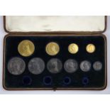 Victoria (1837-1901), 1887 Set, comprising: Quintuple Sovereign, Double Sovereign, Full Sovereign,