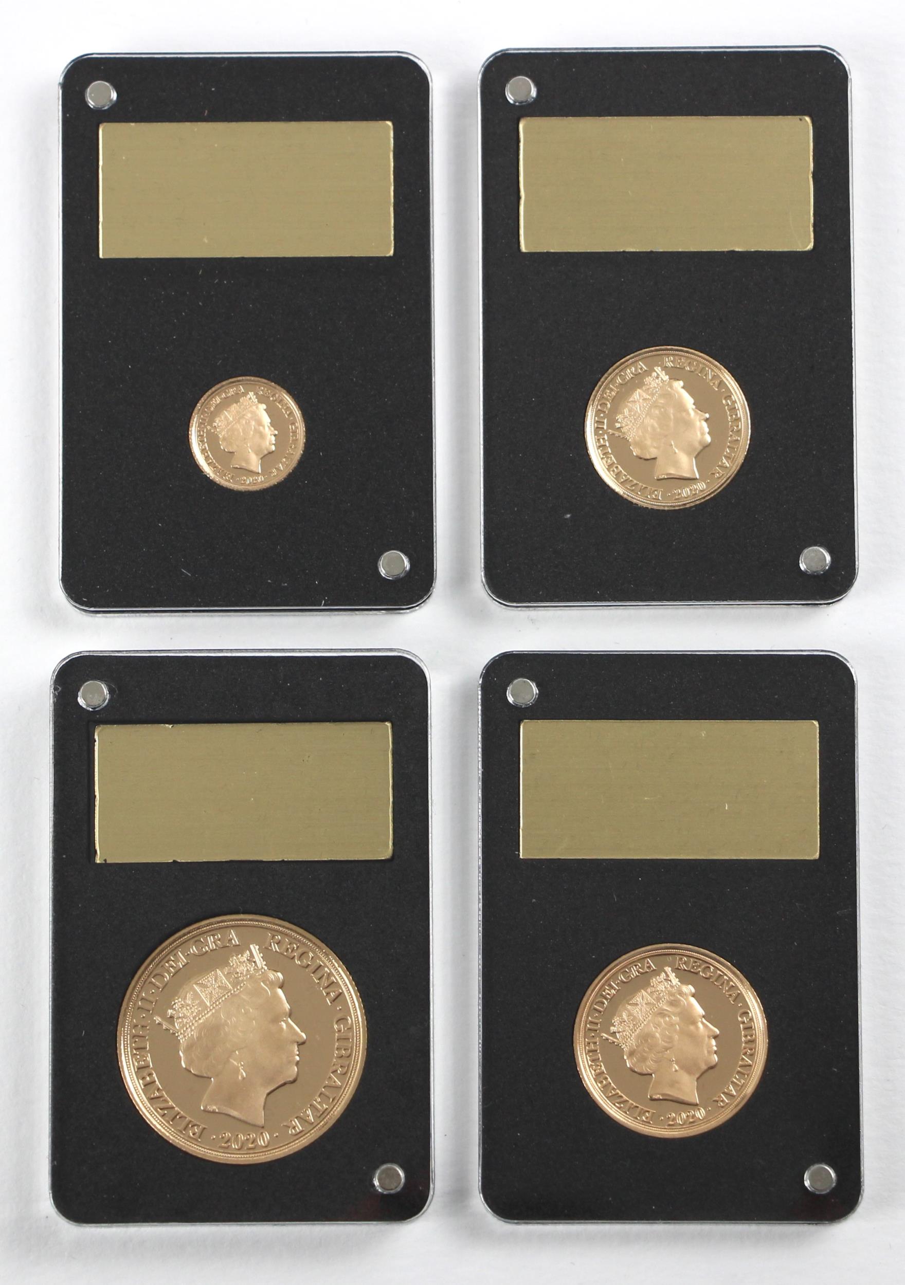 Elizabeth II (1952-2022), The Dragon Attacks Four Coin Sovereign Set, 2020, Proof, no.13/149, - Bild 2 aus 3