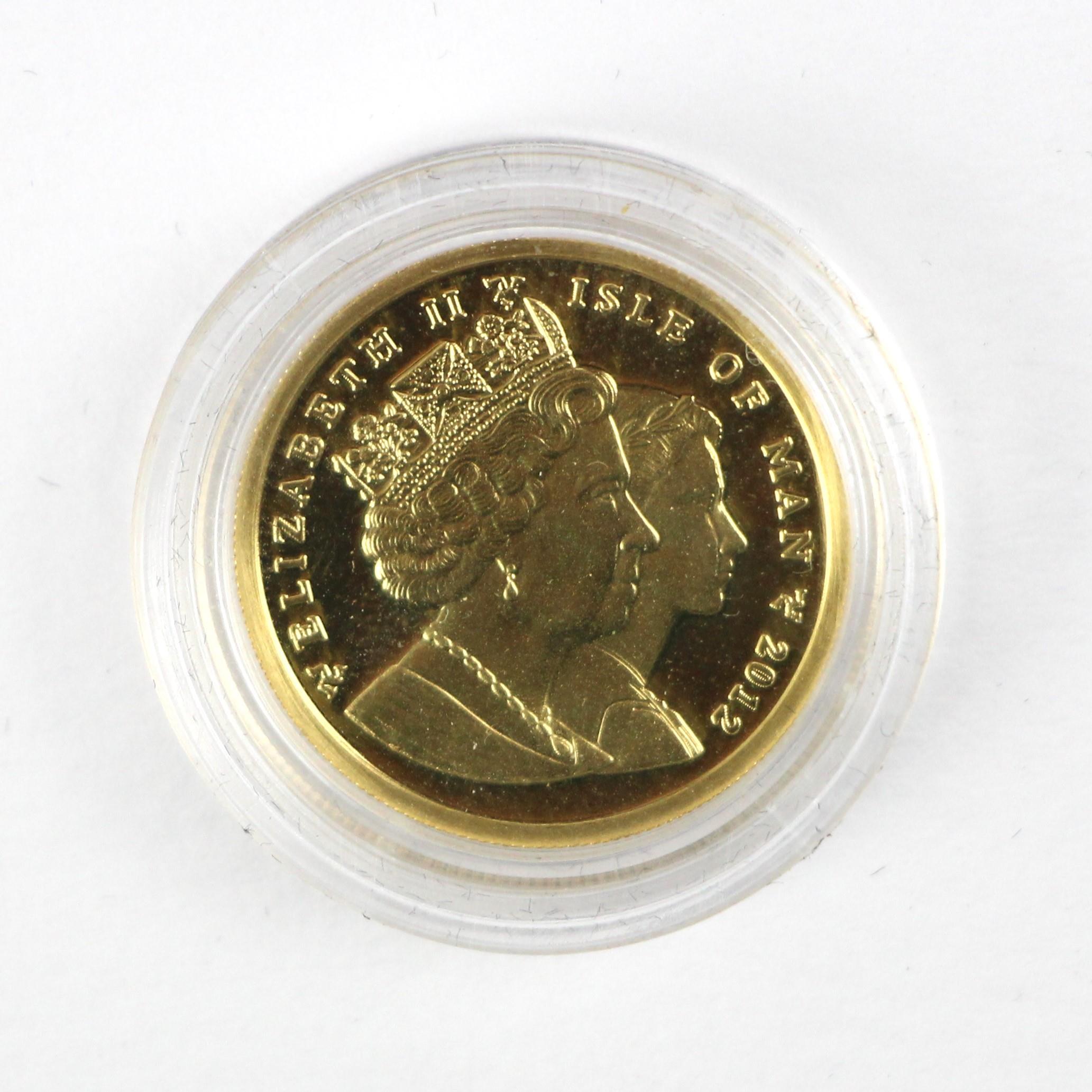 Elizabeth II (1952-2022), 1/4 oz angel, 2012, Diamond Jubilee proof, special Diamond Jubilee privy - Bild 2 aus 3