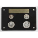 Victoria (1837-1901), Maundy set, 1898, comprising: silver fourpence, threepence, silver two
