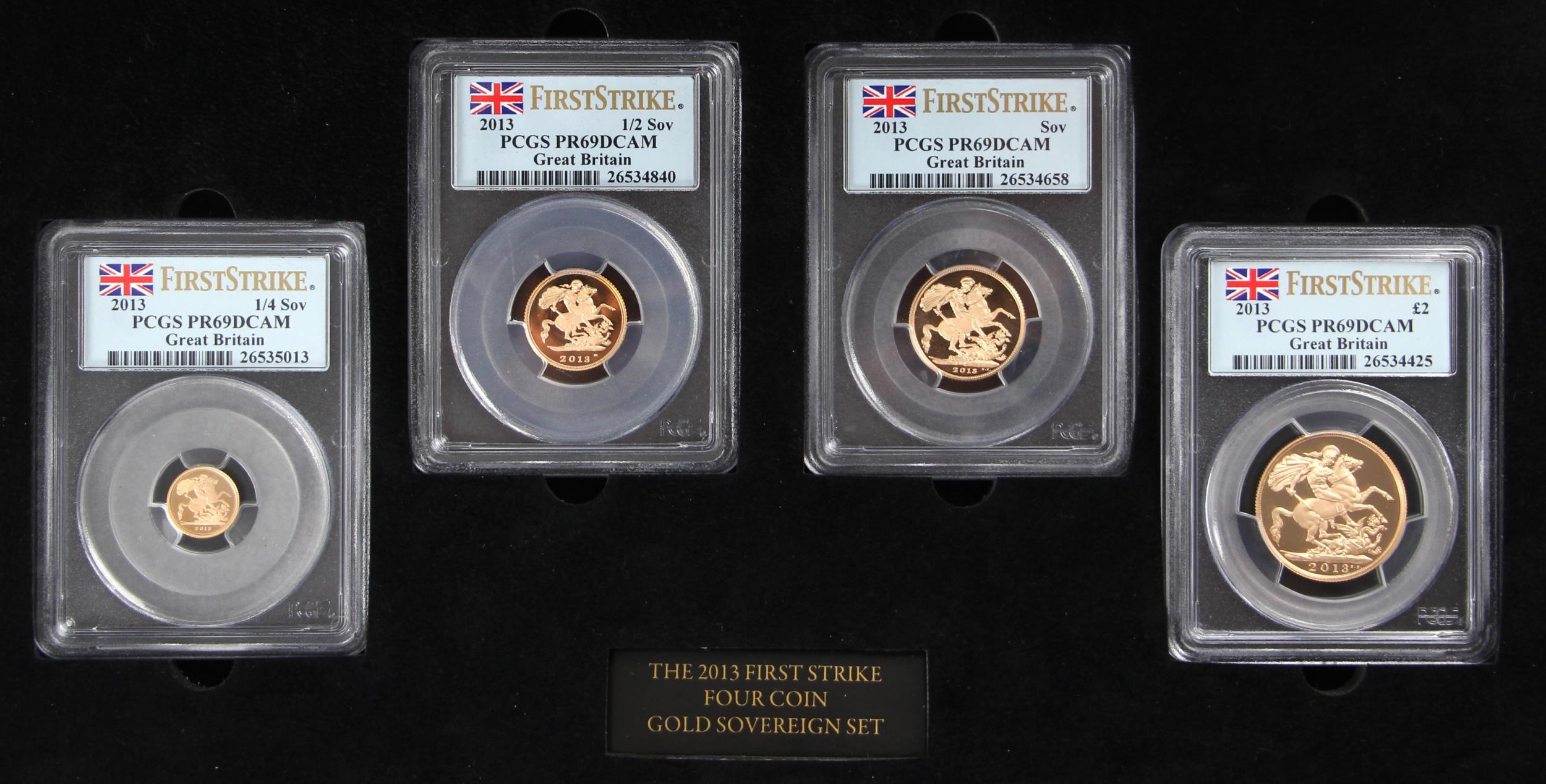 Elizabeth II (1952-2022), The 2013 Sovereign Collection Four Coin Set, Proof, First Strike, 2013, - Bild 2 aus 3