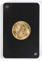 George V (1910-1936), Full Sovereign, 1928, South Africa Mint, St George reverse, encapsulated and