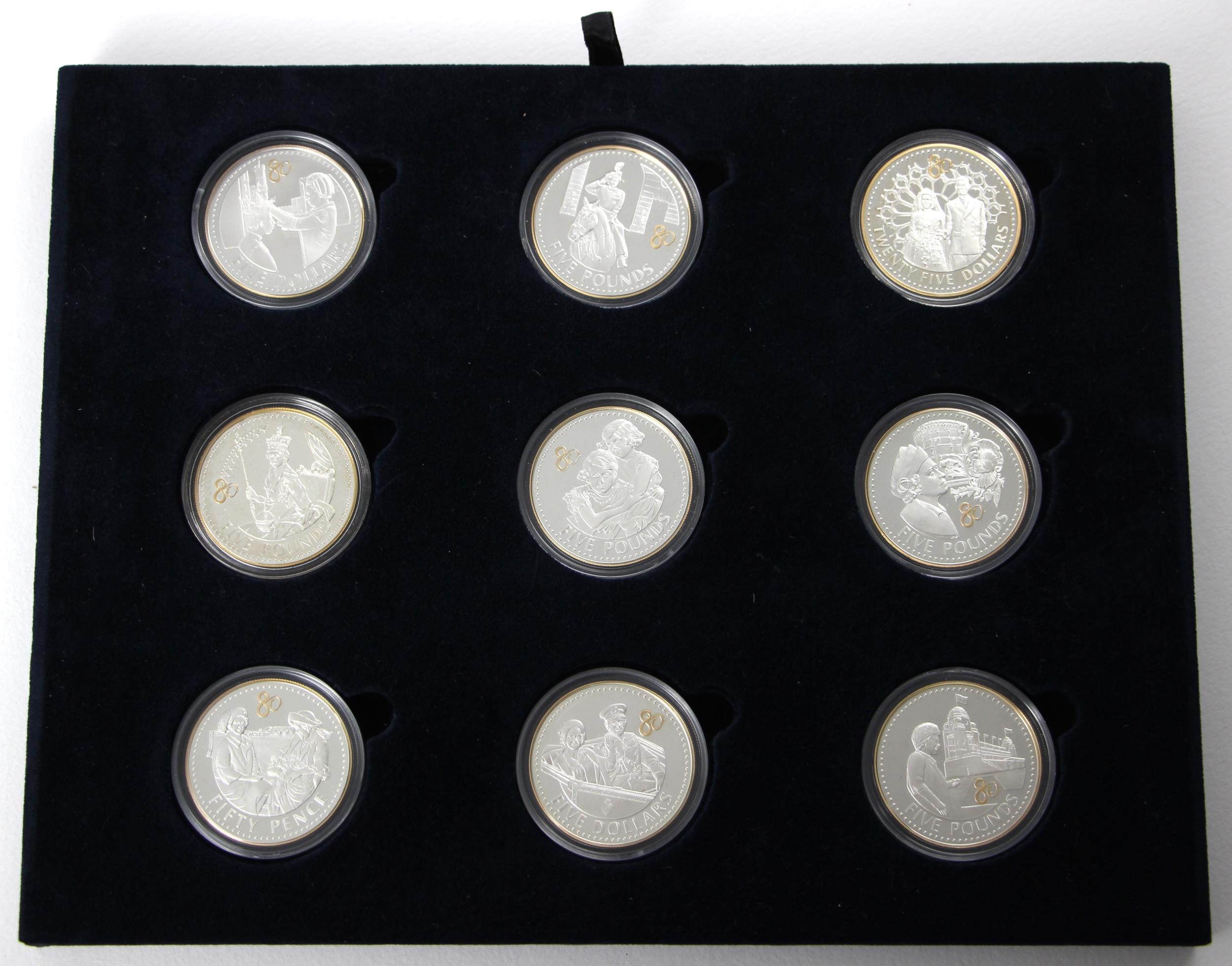 Elizabeth II (1952-2022), The 80th Birthday Silver Proof Coin Collection, 2006, comprising: - Bild 3 aus 4