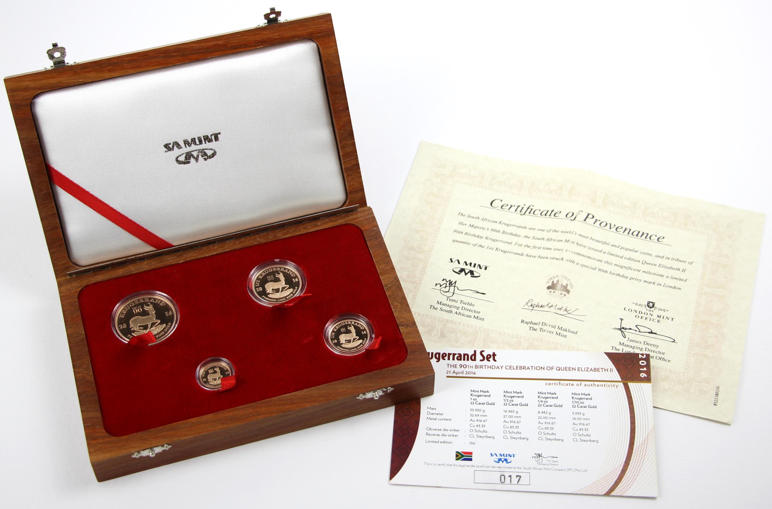 South Africa, Krugerrand collectors set, The 90th Birthday celebration of Queen Elizabeth II, - Image 3 of 3