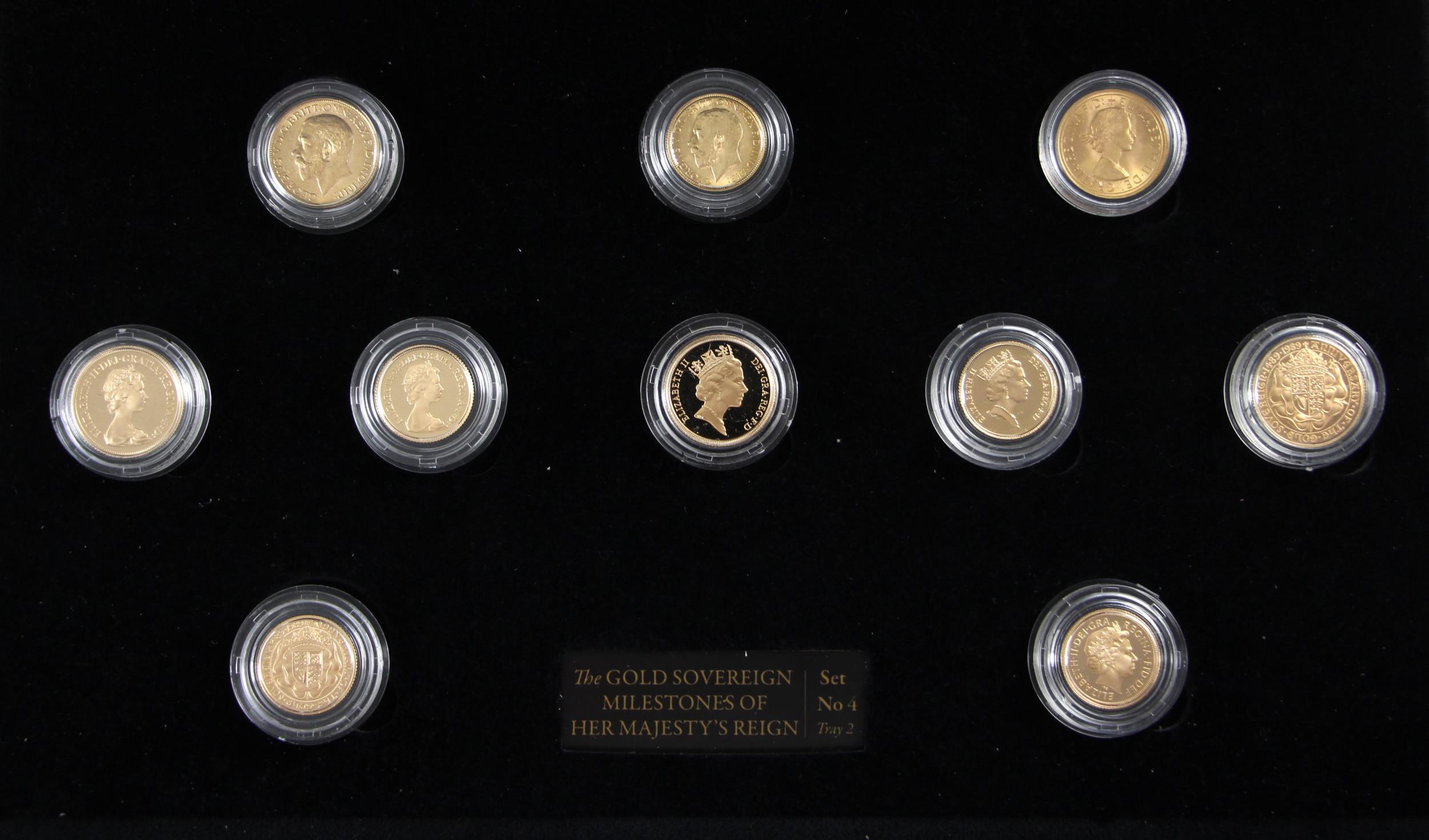 George V - Elizabeth II (1911-2022), The Gold Sovereign Milestones of Her Majesty's Reign set, no.4,
