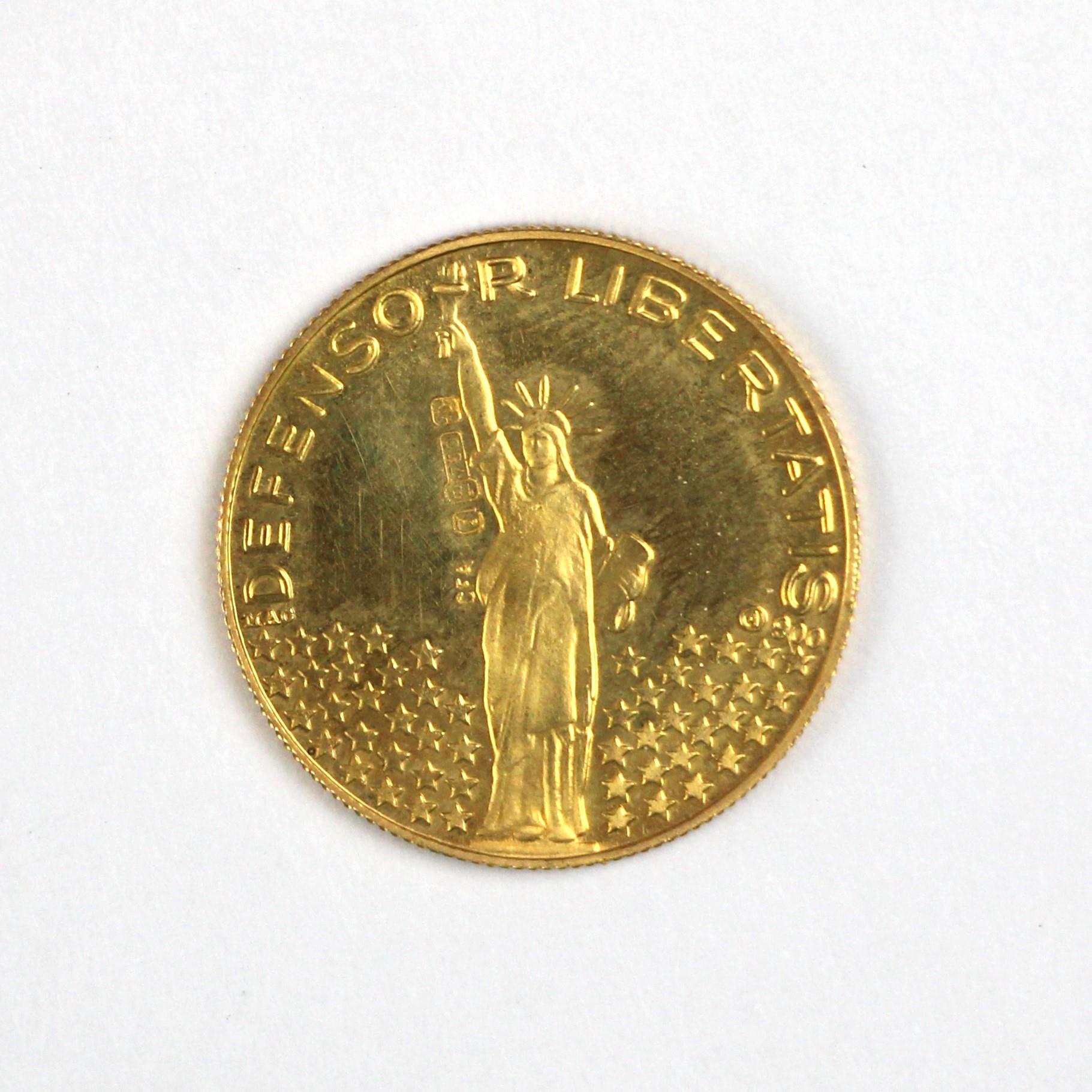 United States, John F Kennedy 1917-1963, gold token, 1963, 'U.S. PRESADENT', rev. 'DEFENSOR