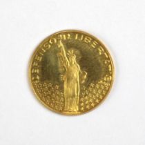 United States, John F Kennedy 1917-1963, gold token, 1963, 'U.S. PRESADENT', rev. 'DEFENSOR