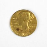 Victoria (1837-1901), Diamond Jubilee 1897, official gold medal, small size, by G. W. de Saulles