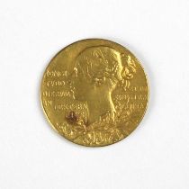 Victoria (1837-1901), Diamond Jubilee 1897, official gold medal, small size, by G. W. de Saulles